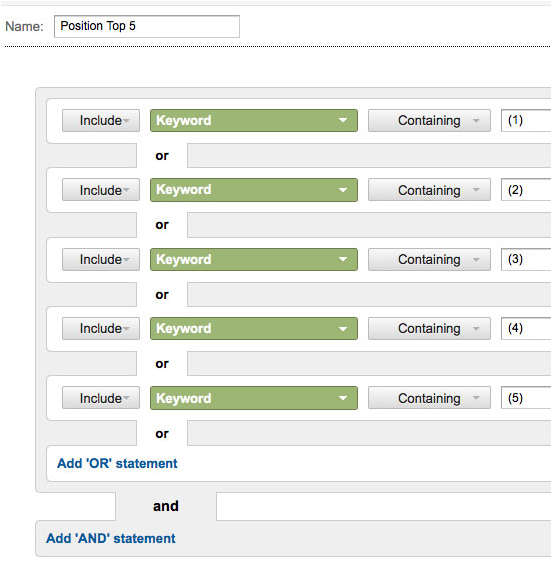 Segmento-Google-Analytics-TOP-POS-5 Segmento Avanzado para el TOP 5 en SERP's