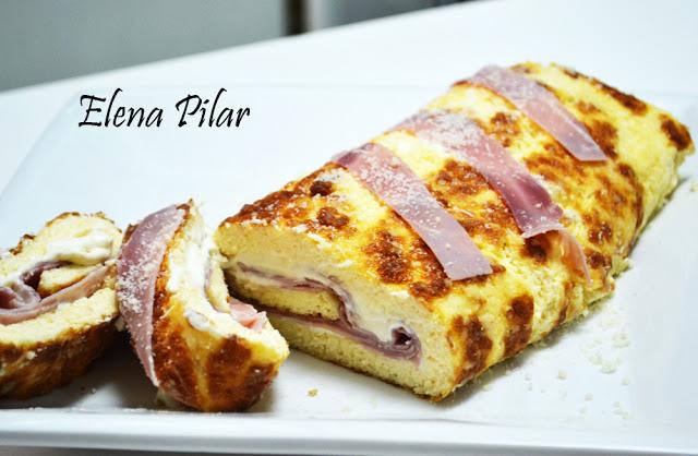 Rollo de queso y jamón de York (Thermomix) Rollo de queso y jamón de York (Thermomix)