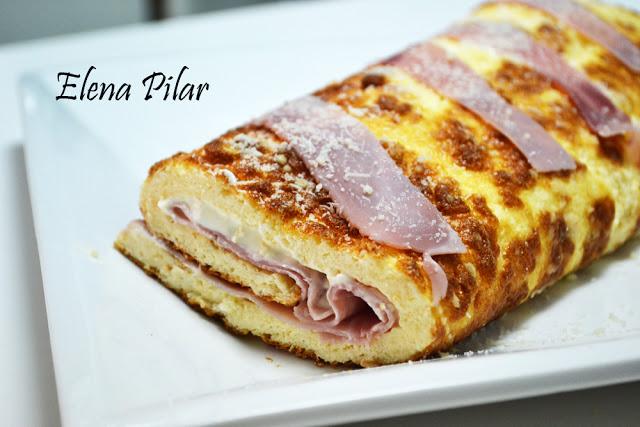 Rollo de queso y jamón de York (Thermomix) Rollo de queso y jamón de York (Thermomix)