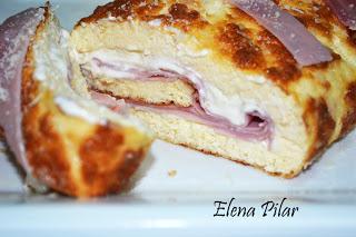 Rollo de queso y jamón de York (Thermomix) Rollo de queso y jamón de York (Thermomix)