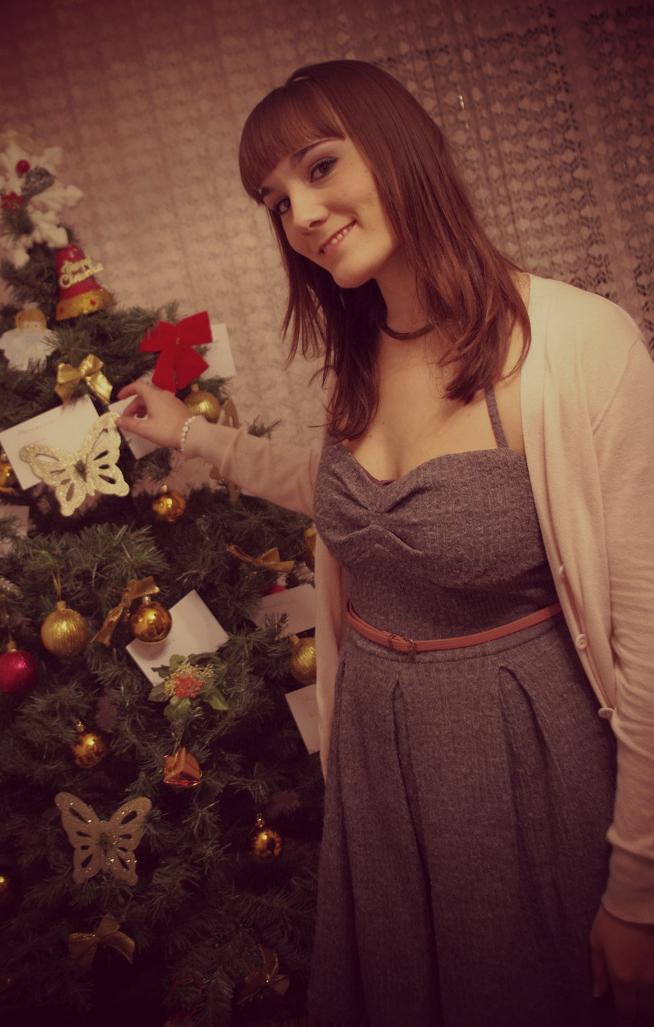 Un vestido gris para la Navidad Un vestido gris para la Navidad