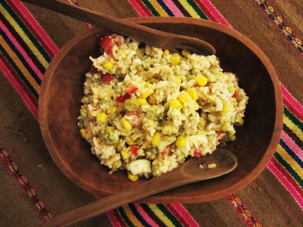 Ensalada de arroz a la griega