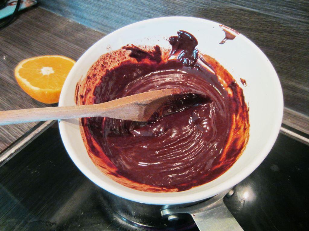 Mousse de chocolate a la naranja light