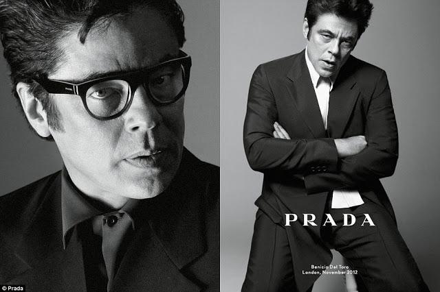 PRADA Spring 2013: Benicio del Toro y Eva Herzigova! PRADA Spring 2013: Benicio del Toro y Eva Herzigova!