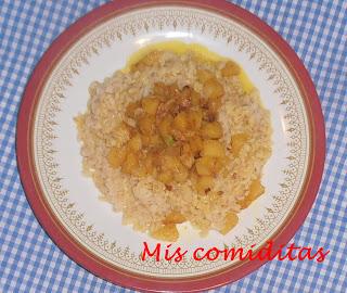 BULGUR CON MANZANAS AL CURRY BULGUR CON MANZANAS AL CURRY