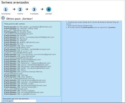 Bienvenido 2013: Ganadores del sorteo de fin de año! Bienvenido 2013: Ganadores del sorteo de fin de año!