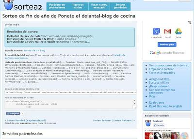 Bienvenido 2013: Ganadores del sorteo de fin de año! Bienvenido 2013: Ganadores del sorteo de fin de año!