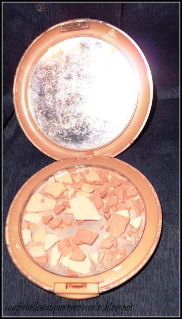 Como aprovechar los polvos compactos que se han roto en mil pedazos Como aprovechar los polvos compactos que se han roto en mil pedazos