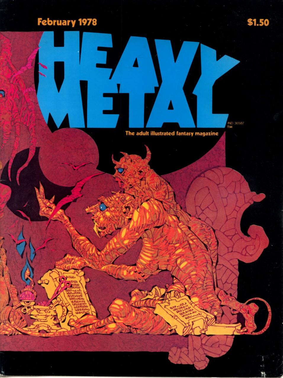 Portadas de la revista Heavy Metal Portadas de la revista Heavy Metal