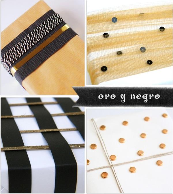 Ideas para envolver regalos: esquemas de color ideas para envolver regalos