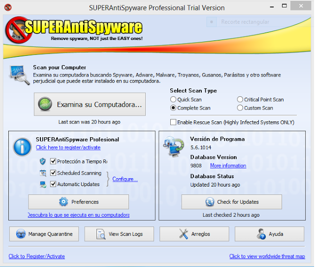 Linpiar Malware y Spyware  en Windows