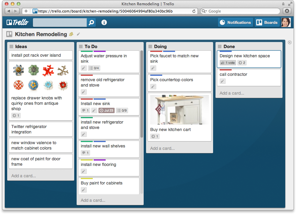 Método GTD con Trello