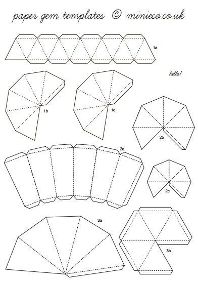 Haz tus propios diamantes de papel