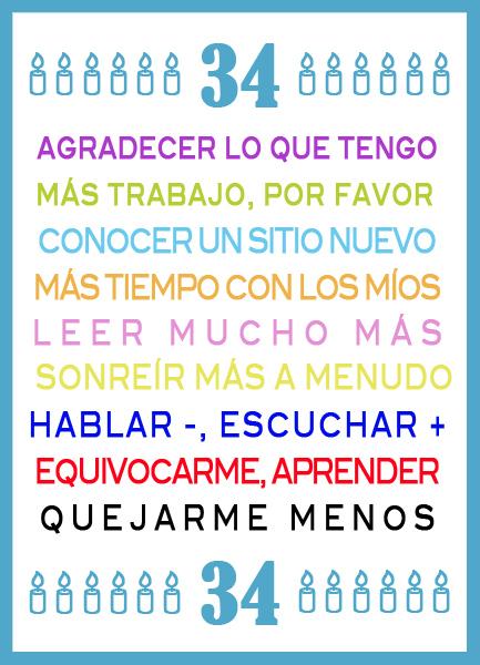 Bye bye, 33 Deseos