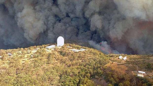 Incendio en el Observatorio de Siding Spring