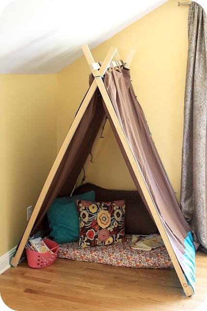 Hazlo tú misma - Cómo hacer una cabaña con una cortina o manta Ideas para DIY (do it yourself = háztelo tú mismo): Reciclaje