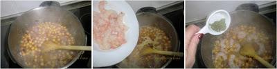 Gambones con garbanzos Gambones con garbanzos