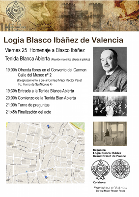 Logia Blasco Ibáñez: acción del G.O.d.F. en España