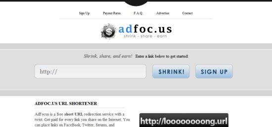 Gana dinero acortando direcciones Web con Adfocus Gana dinero acortando direcciones Web con Adfocus
