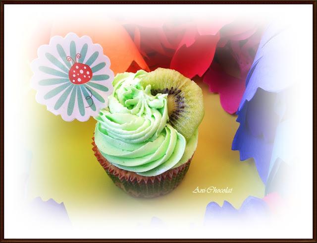 Cupcakes de Kiwi Cupcakes de Kiwi