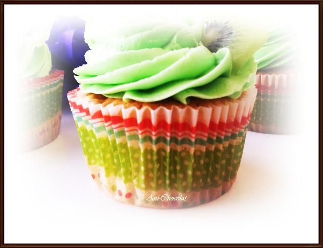 Cupcakes de Kiwi Cupcakes de Kiwi