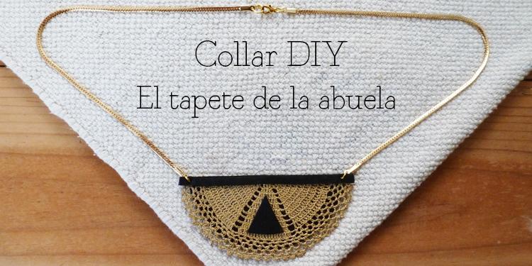Collar con tapete DIY / Doily neckale DIY