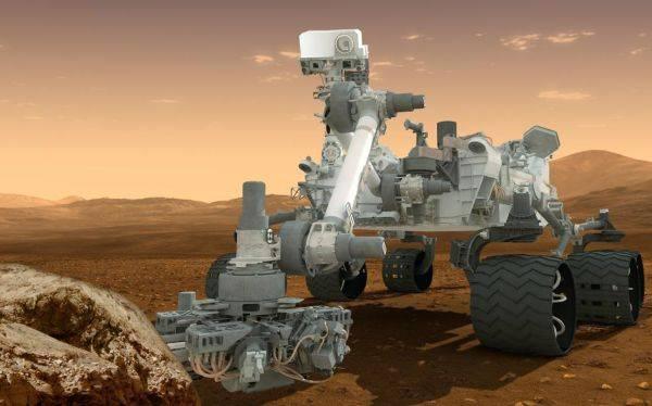 rover Curiosity preparado para taladrar Marte