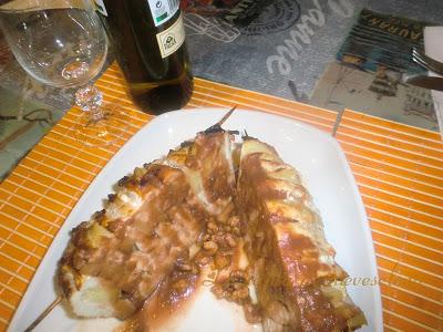 Milhojas de cerdo con salsa agridulce Milhojas de cerdo con salsa agridulce