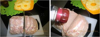 Milhojas de cerdo con salsa agridulce Milhojas de cerdo con salsa agridulce