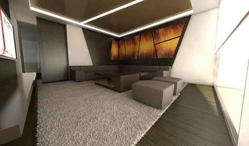 A-cero Projects Nueva propuesta para el interiorismo de la vivienda A-cero en Beirut: Planta Primera