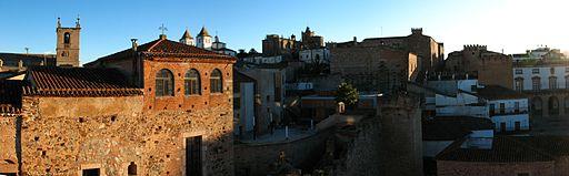 Patrimonio de la Humanidad en Extremadura Pano Parte Antigua de Cáceres