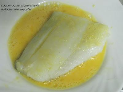 Bacalao con patatas, gambas y pasas Bacalao con patatas, gambas y pasas