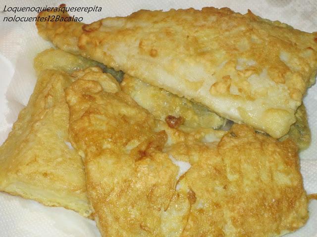 Bacalao con patatas, gambas y pasas Bacalao con patatas, gambas y pasas