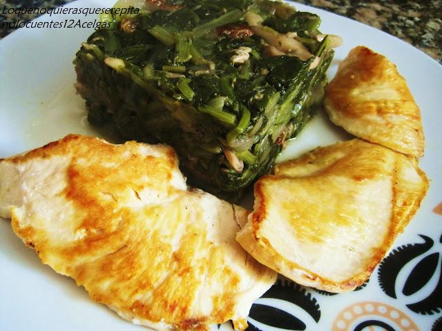 Acelgas con pollo Acelgas con pollo