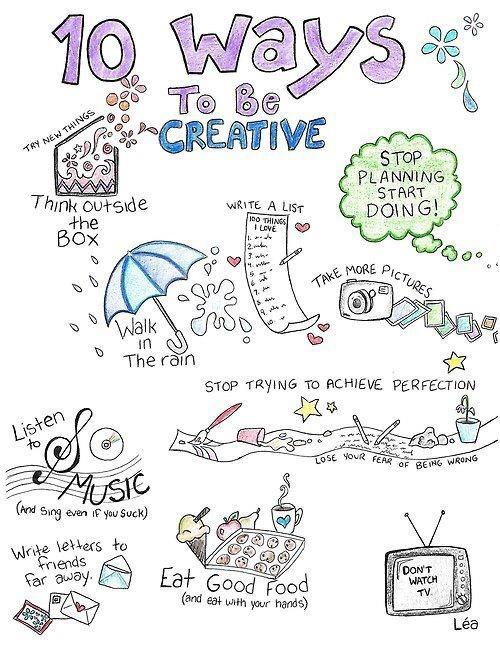10 formas de ser creativo creatividad