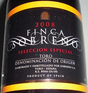 Finca Sobreño Selección Especial 2008, de Bodegas Sobreño.