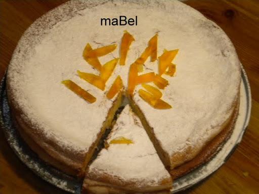 Tarta de queso y naranja Tarta de queso y naranja