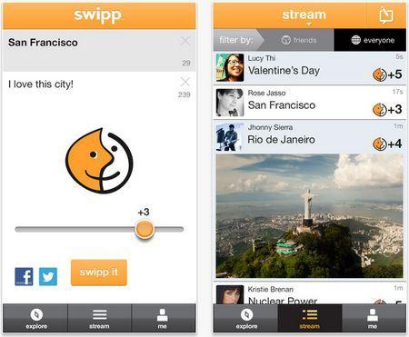 Swipp, plataforma que compila las expresiones sociales y las convierte en contenido de mucho más valor informativo swipp-iphone