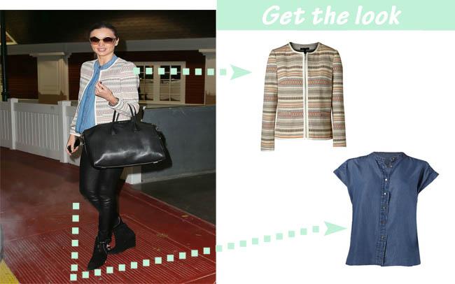 Miranda Kerr get the look etnica denim Mango