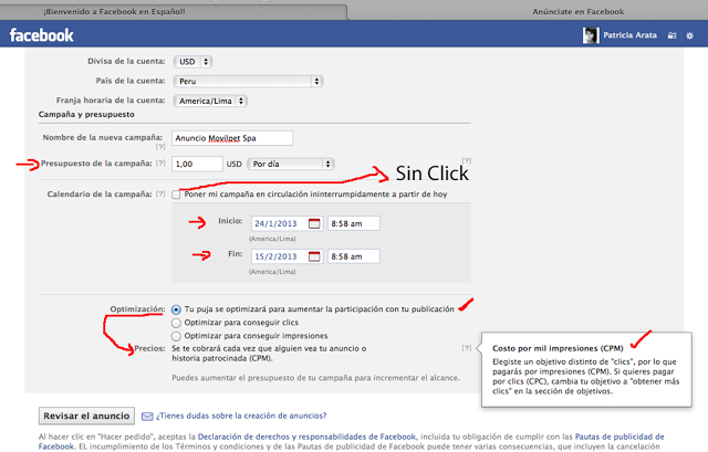 Como crear un Anuncio en Facebook para tu Blog o Negocio Como crear un Anuncio en Facebook para tu Blog o Negocio