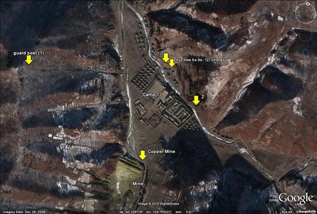 Los campos de la muerte de Corea del Norte al descubierto gracias a Google Earth. Campos de concentración de Corea del Norte