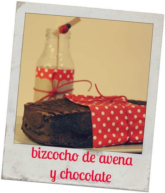 bizcocho de avena y chocolate - oat and chocolate cake