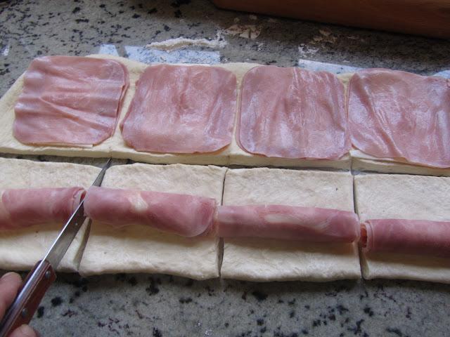 Napolitanas de jamón y queso Napolitanas de jamón y queso