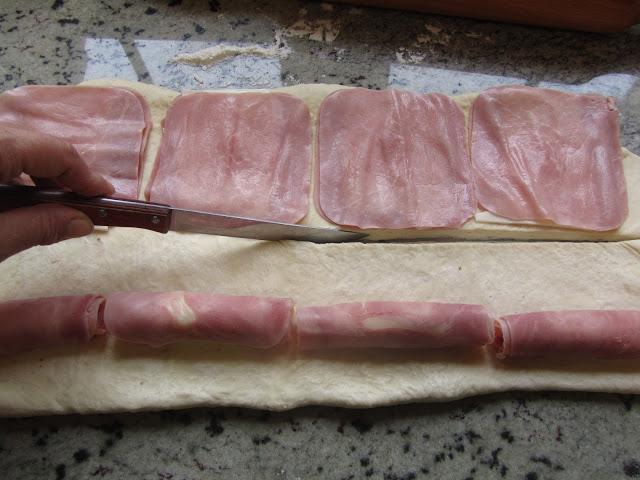 Napolitanas de jamón y queso Napolitanas de jamón y queso