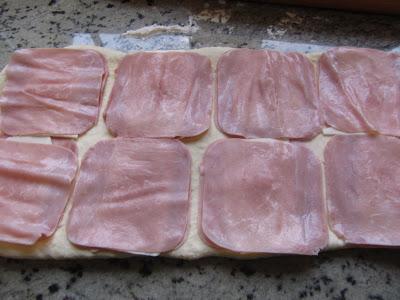 Napolitanas de jamón y queso Napolitanas de jamón y queso