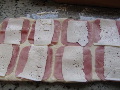 Napolitanas de jamón y queso Napolitanas de jamón y queso