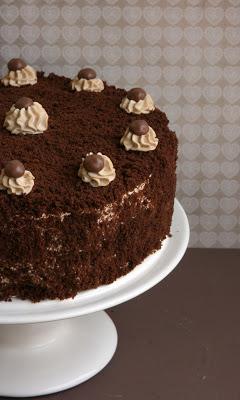 Pastel de café con leche y chocolate Pastel de café con leche y chocolate