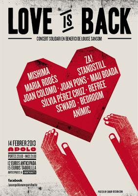 [Noticia] Love Is Back, concierto en beneficio de Louise Sansom