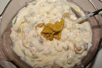 Puding de puerros con salsa tartara Puding de puerros con salsa tartara