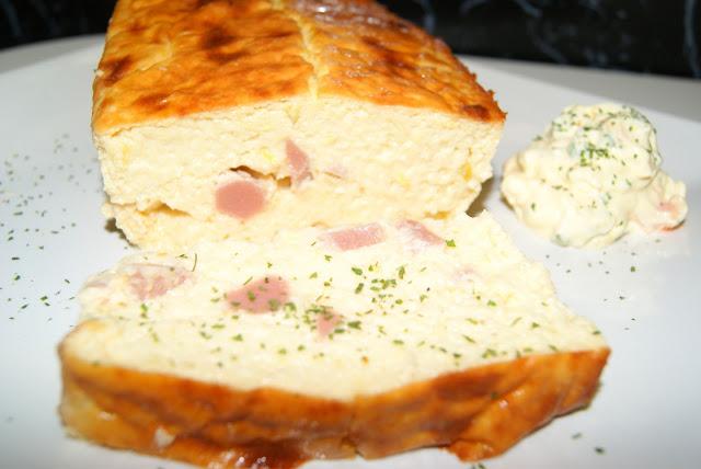 Puding de puerros con salsa tartara Puding de puerros con salsa tartara